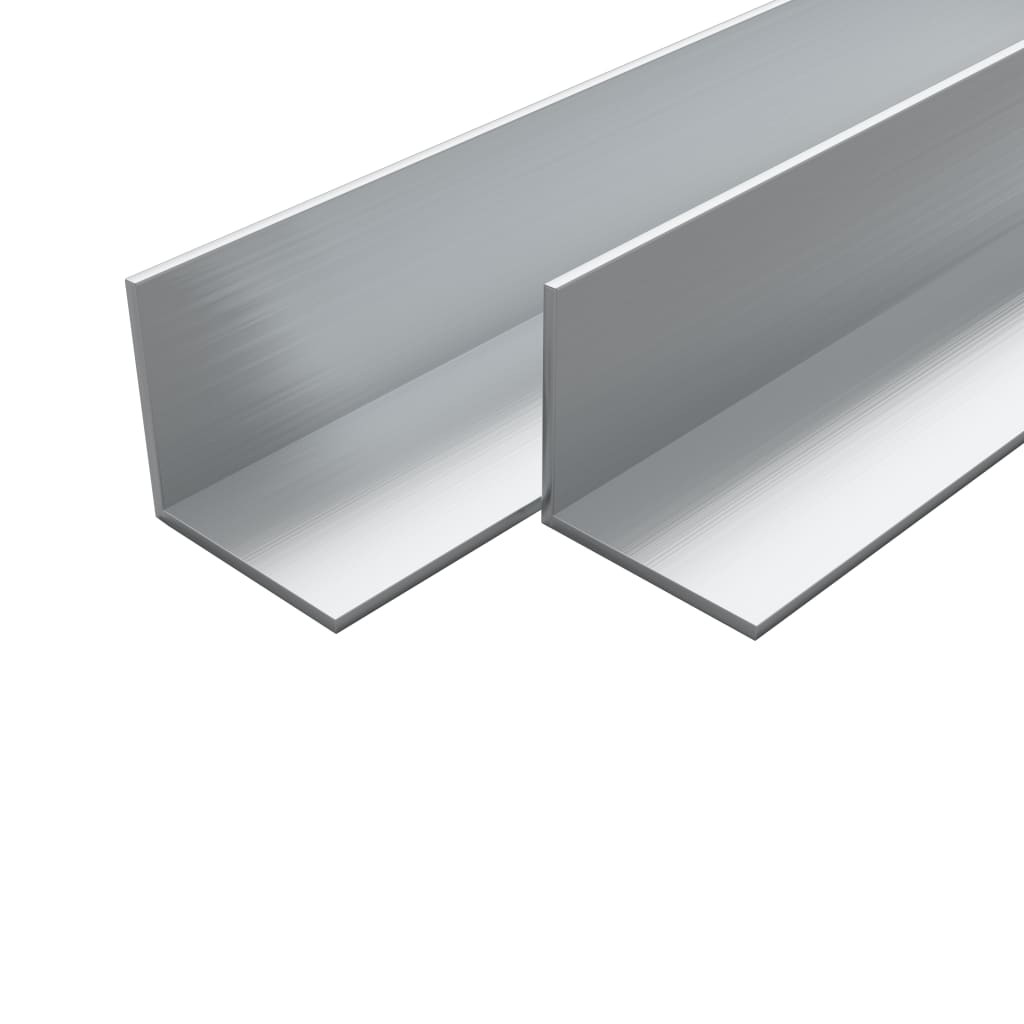 4 pcs Aluminium Angle Bars L Profile 2m 15x15x2mm